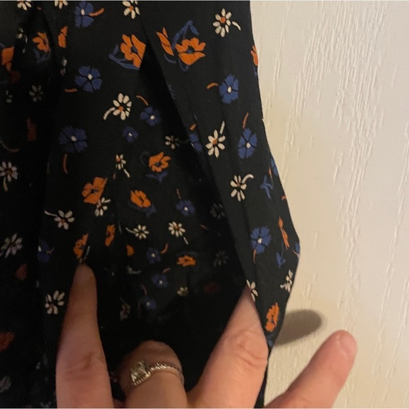 NWT Madewell Short Sleeve Wrap-Front Romper Prairie Posies 0 Travel‎ Vacation - Picture 7 of 8